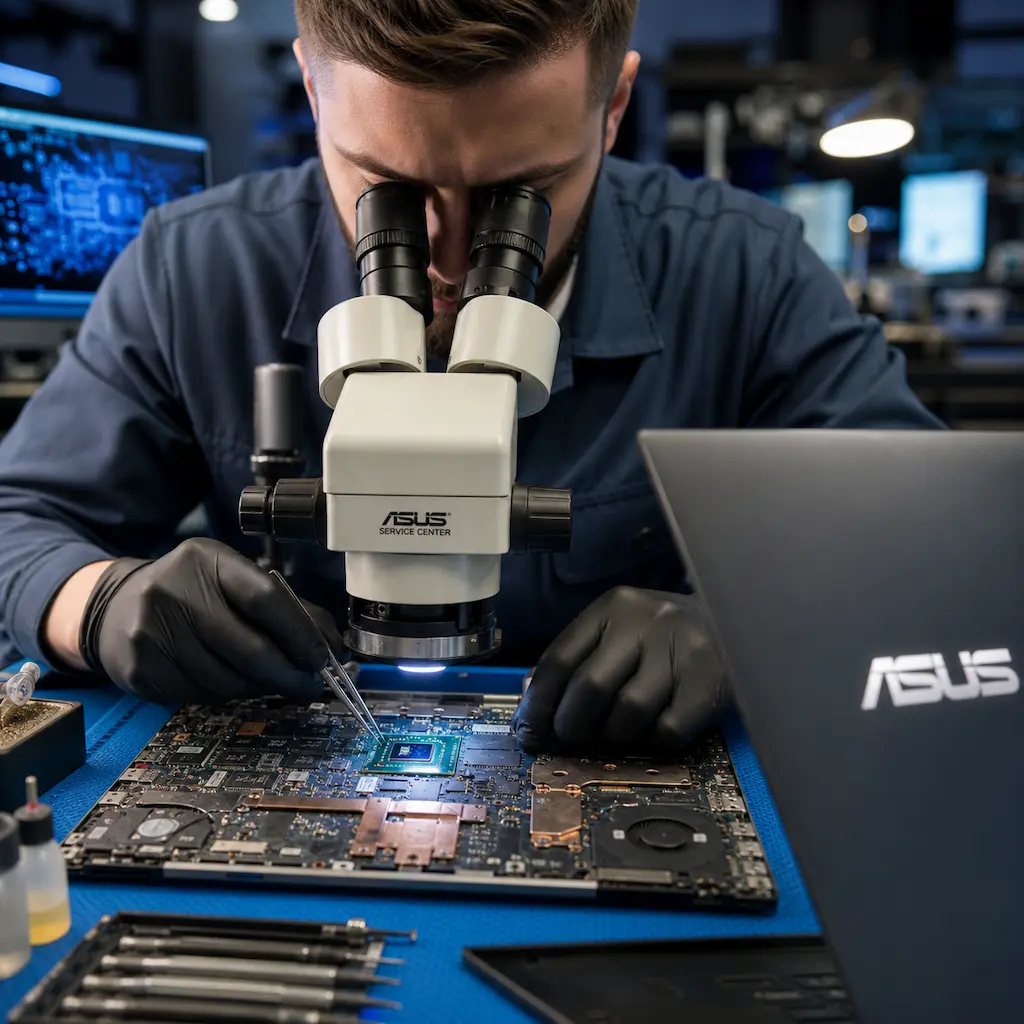 Замена видеокарты ноутбука Asus в Набережных Челнах