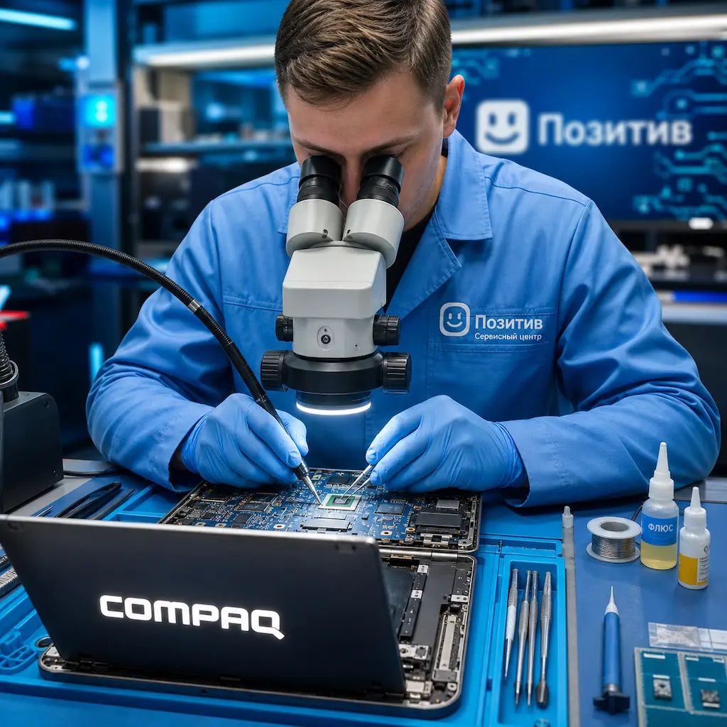 Замена видеокарты ноутбука Compaq в Набережных Челнах