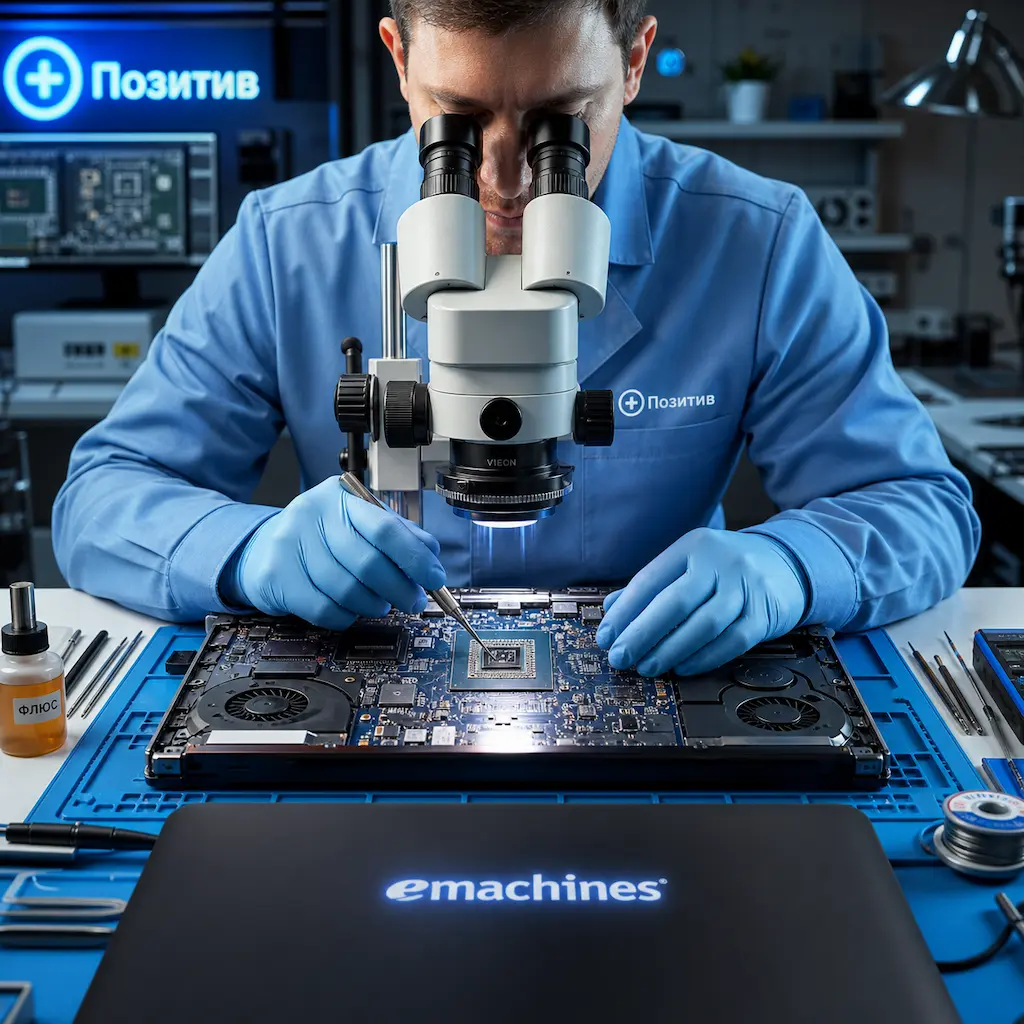 Замена видеокарты ноутбука Emachines в Набережных Челнах