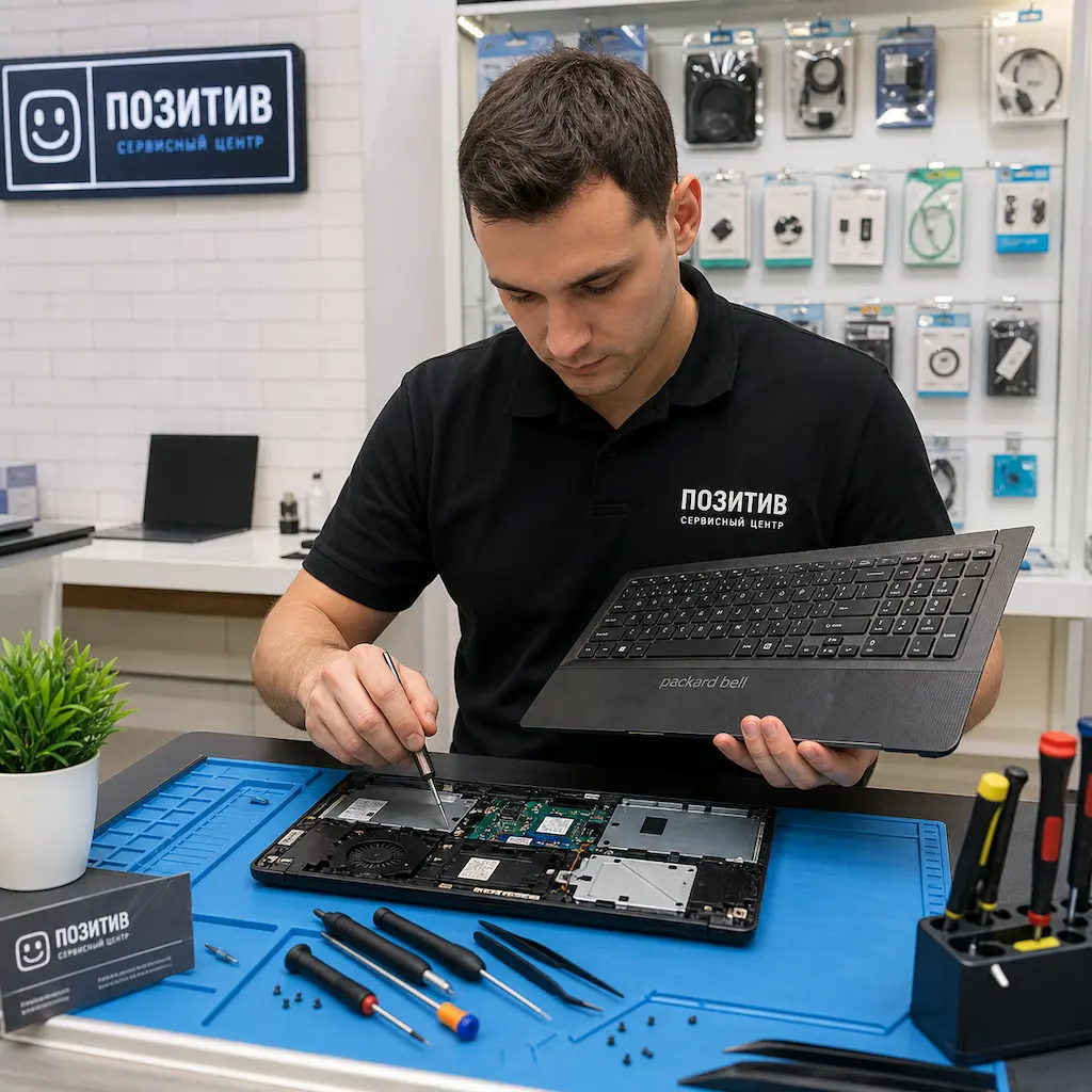заменить клавиатуру на ноутбуке Packard Bell в Набережных Челнах