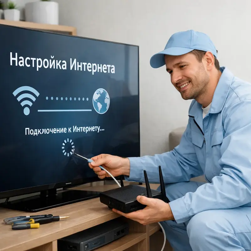 Настройка интернета на ТВ в Набережных Челнах