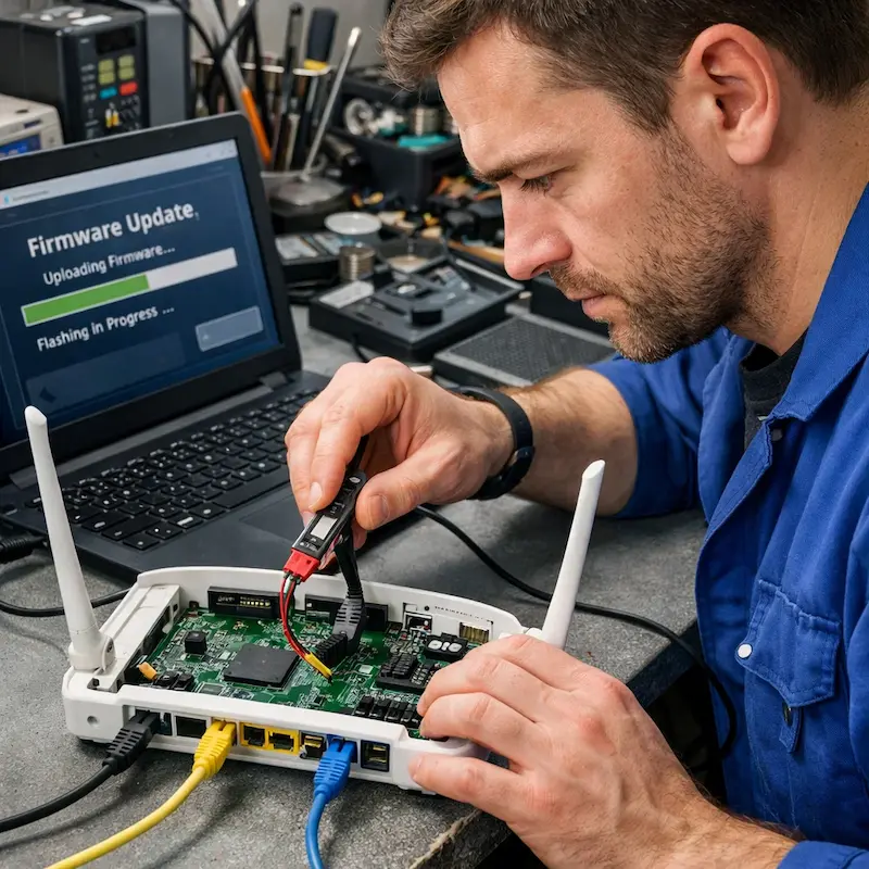 Обновление прошивки роутера в Набережных Челнах