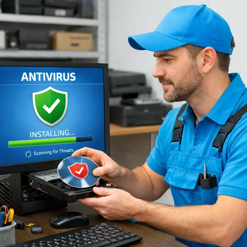 Установка антивируса в Набережных Челнах на дому