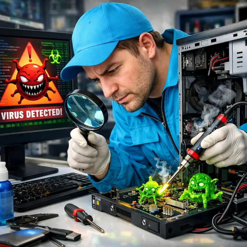 Вылечить компьютерный вирус в Набережных Челнах