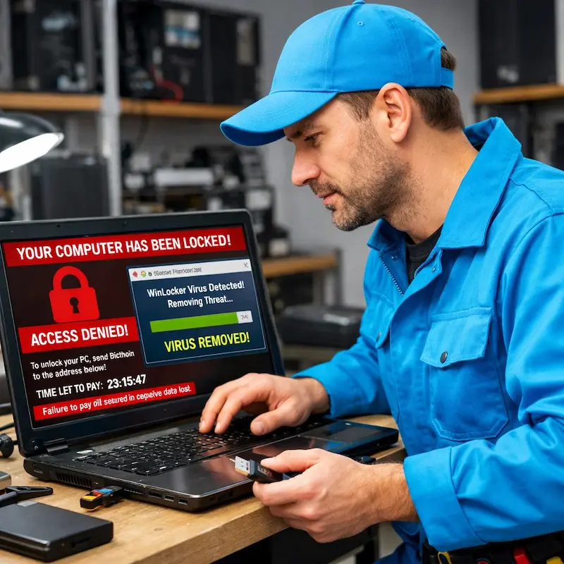 Поможем разблокировать компьютер и ноутбук в Набережных Челнах